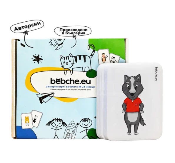 Кутия с карти Bebche и цветна карта с вълче